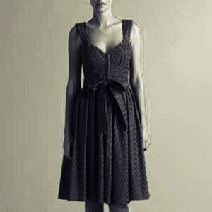 Nanette Lepore Mambo Bustier Black Eyelet Dress